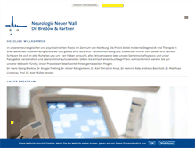 Tablet Screenshot of neurologie-neuer-wall.de